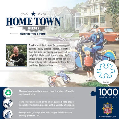 1000 Piece Jigsaw Puzzle - Hometown Heroes- Neighborhood Patrol | MasterPieces