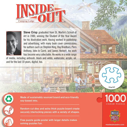 1000 Piece Jigsaw Puzzle - Inside Out- Camping Lodge | MasterPieces