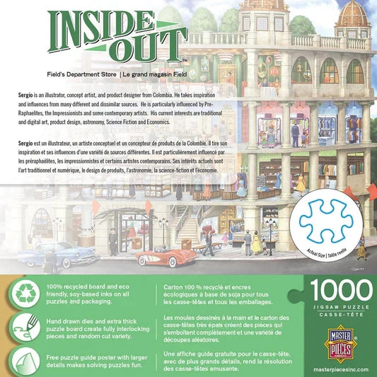 1000 Piece Jigsaw Puzzle - Inside Out- Field's Department Store | MasterPieces