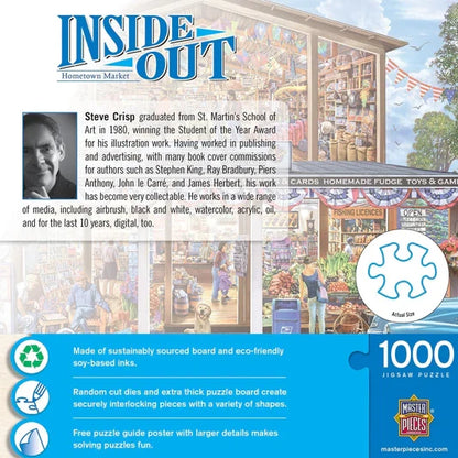 1000 Piece Jigsaw Puzzle - Inside Out- Hometown Market | MasterPieces