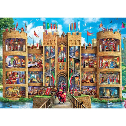 1000 Piece Jigsaw Puzzle - Inside Out- Medieval Castle | MasterPieces