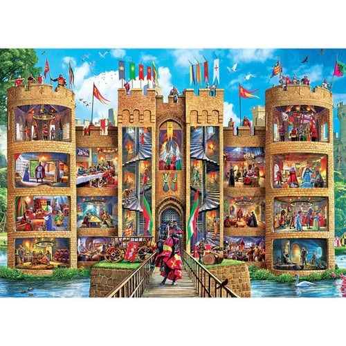 1000 Piece Jigsaw Puzzle - Inside Out- Medieval Castle | MasterPieces