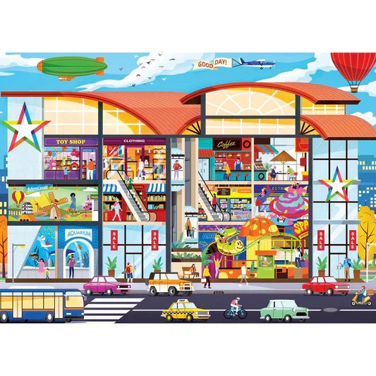 1000 Piece Jigsaw Puzzle - Inside Out- Shopping Mall | MasterPieces
