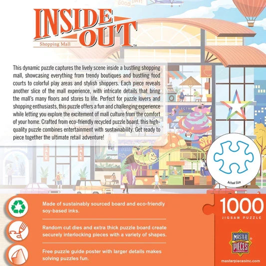 1000 Piece Jigsaw Puzzle - Inside Out- Shopping Mall | MasterPieces