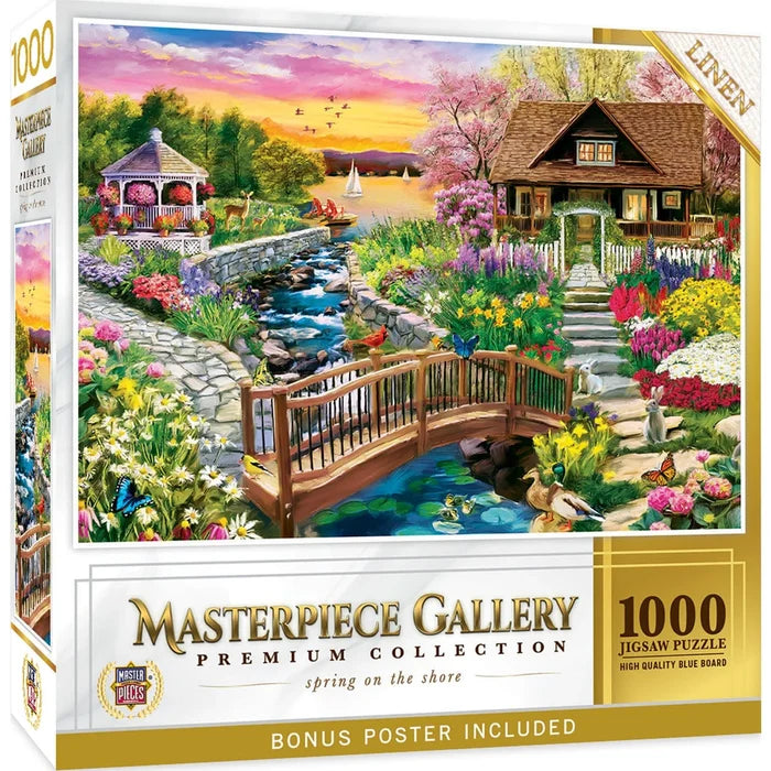 masterpieces jigsaw puzzle box for spring on the shore