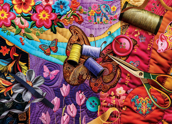 1000 Piece Jigsaw Puzzle - Quilted- Patchwork Gardens | MasterPieces