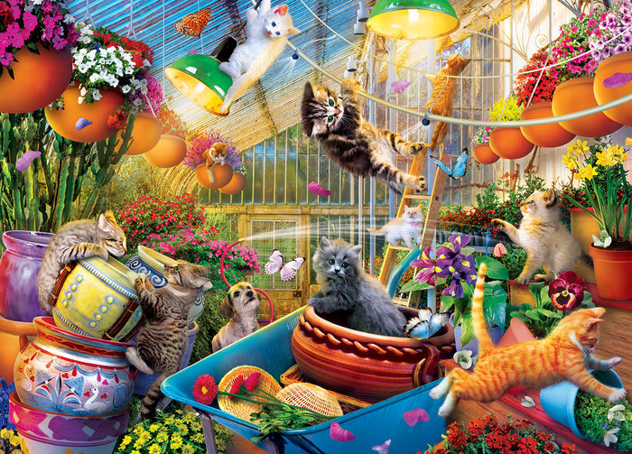 1000 Piece Jigsaw Puzzle - Seek & Find- Greenhouse Gone Wild | MasterPieces