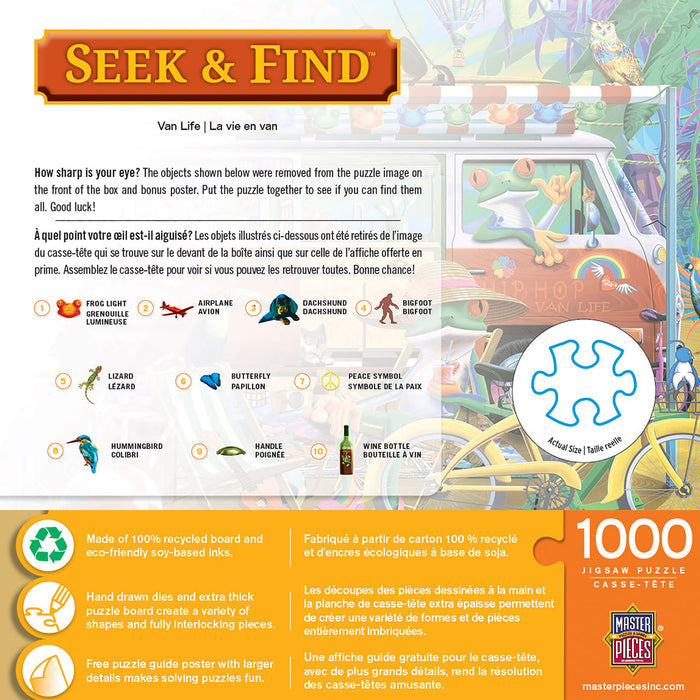 1000 Piece Jigsaw Puzzle - Seek & Find- Van Life | MasterPieces