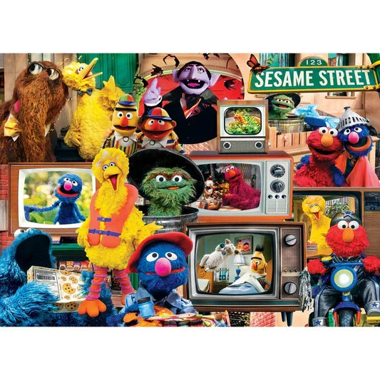 1000 Piece Jigsaw Puzzle - Sesame Street: Big Bird's Block Party | MasterPieces