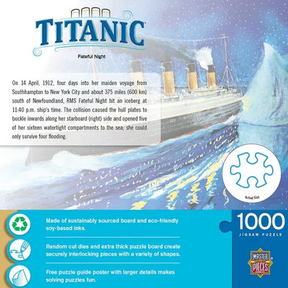 1000 Piece Jigsaw Puzzle - Titanic- Fateful Night | MasterPieces