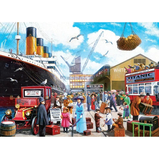 1000 Piece Jigsaw Puzzle - Titanic- Now Boarding | MasterPieces