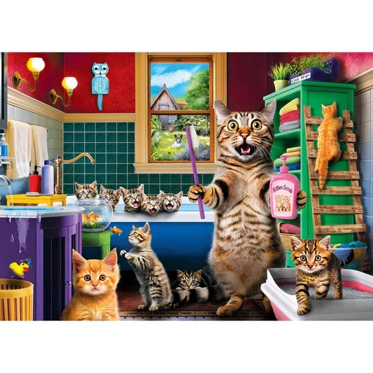 1000 Piece Jigsaw Puzzle - Wild & Whimsical- Bathtime Antics | MasterPieces