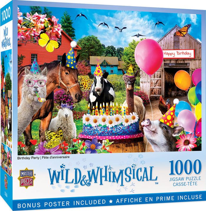 1000 Piece Jigsaw Puzzle - Wild & Whimsical- Birthday Party | MasterPieces