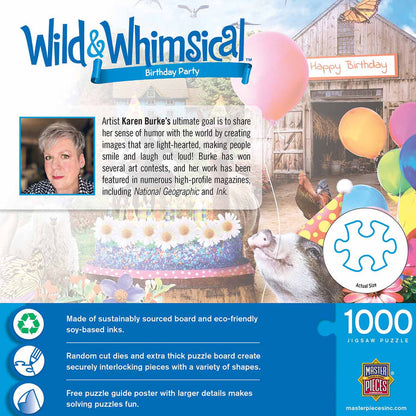1000 Piece Jigsaw Puzzle - Wild & Whimsical- Birthday Party | MasterPieces