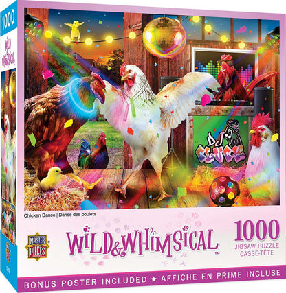 1000 Piece Jigsaw Puzzle - Wild & Whimsical- Chicken Dance | MasterPieces