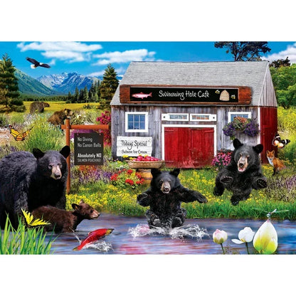 1000 Piece Jigsaw Puzzle - Wild & Whimsical- Swimming Hole | MasterPieces
