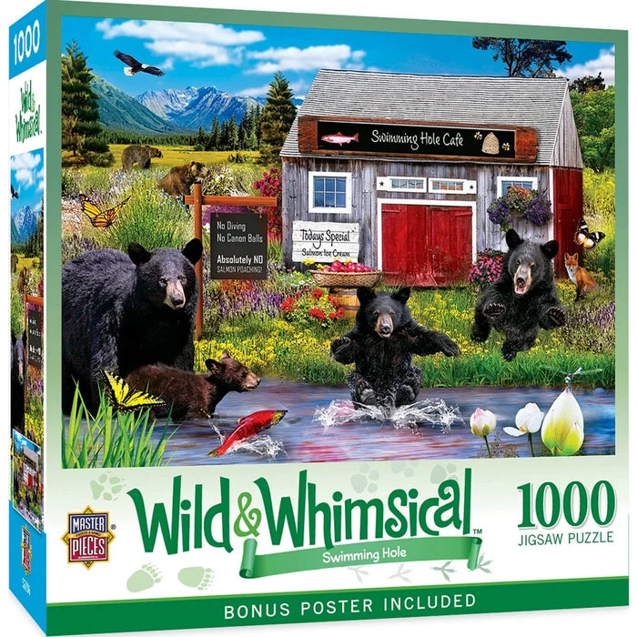 1000 Piece Jigsaw Puzzle - Wild & Whimsical- Swimming Hole | MasterPieces