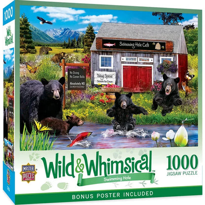 1000 Piece Jigsaw Puzzle - Wild & Whimsical- Swimming Hole | MasterPieces