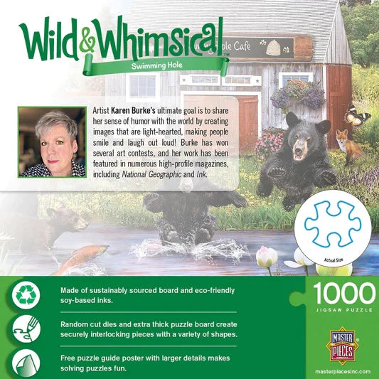 1000 Piece Jigsaw Puzzle - Wild & Whimsical- Swimming Hole | MasterPieces