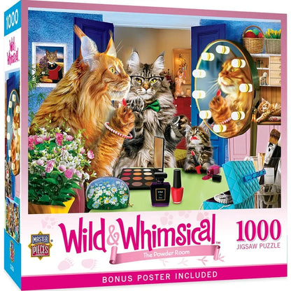 1000 Piece Jigsaw Puzzle - Wild & Whimsical- The Powder Room | MasterPieces