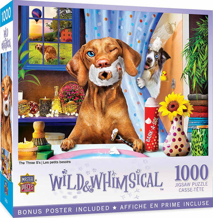 1000 Piece Jigsaw Puzzle - Wild & Whimsical- The Three S's | MasterPieces