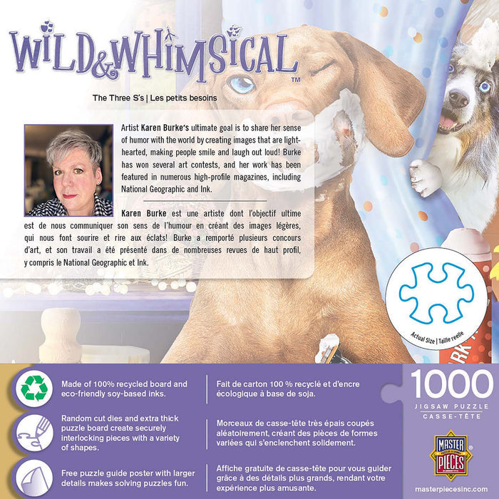 1000 Piece Jigsaw Puzzle - Wild & Whimsical- The Three S's | MasterPieces