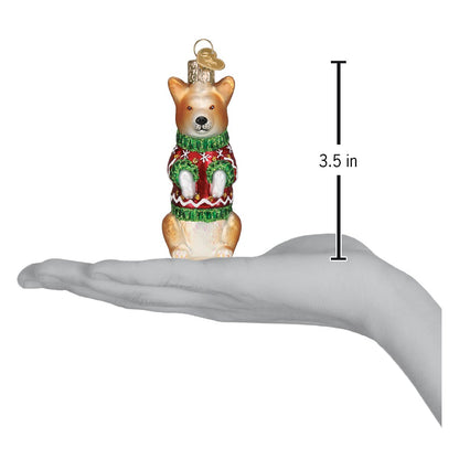 Christmas Corgi Ornament
