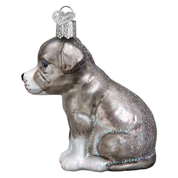 Puppy Pitbull Christmas Ornament