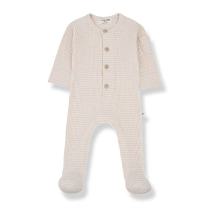 1+ in the family Guim Jumpsuit With Feet - Nude