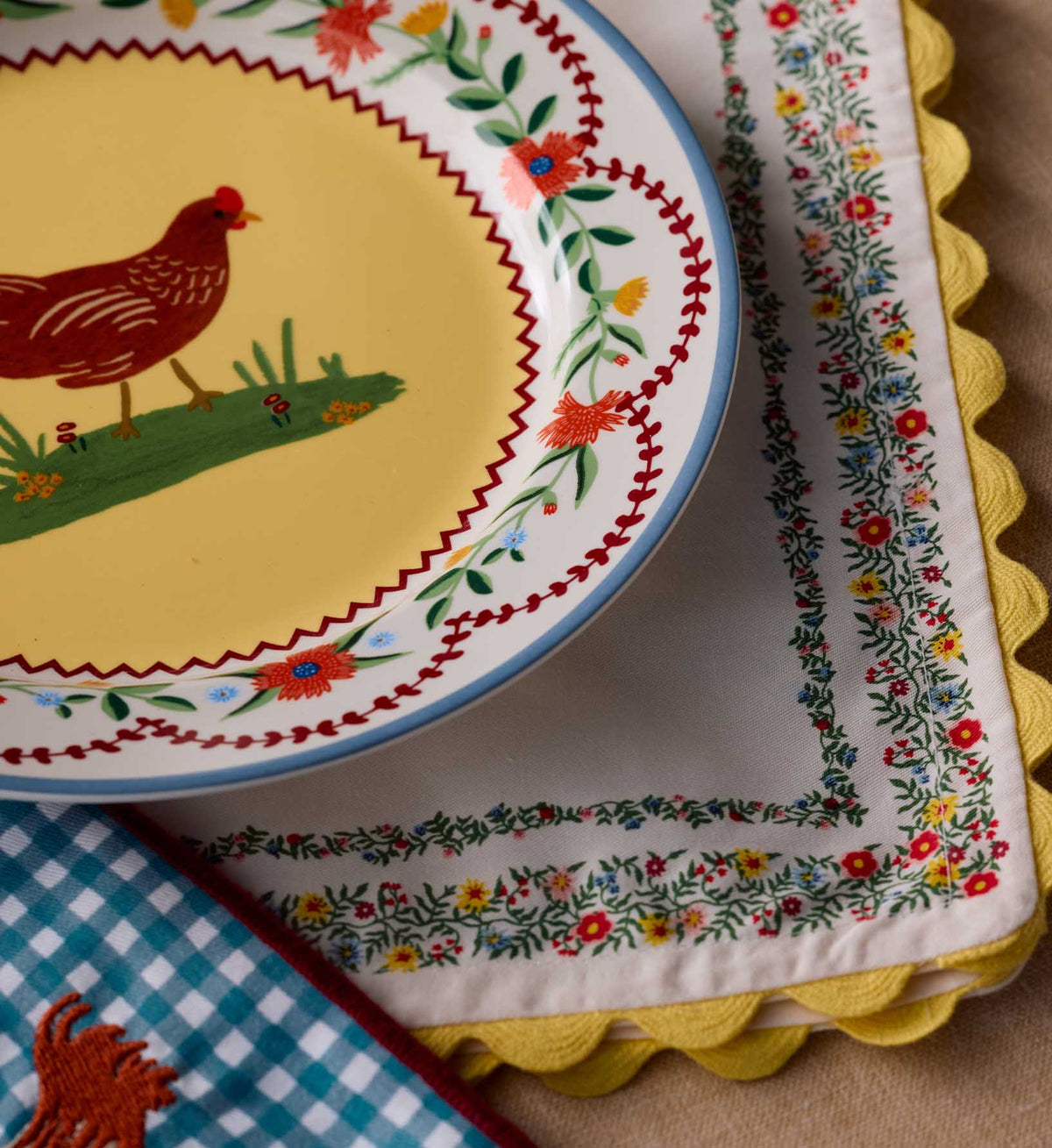 Cotton Napkin Set - Rosette