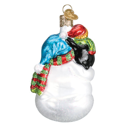 Snowman With Penguin Pal