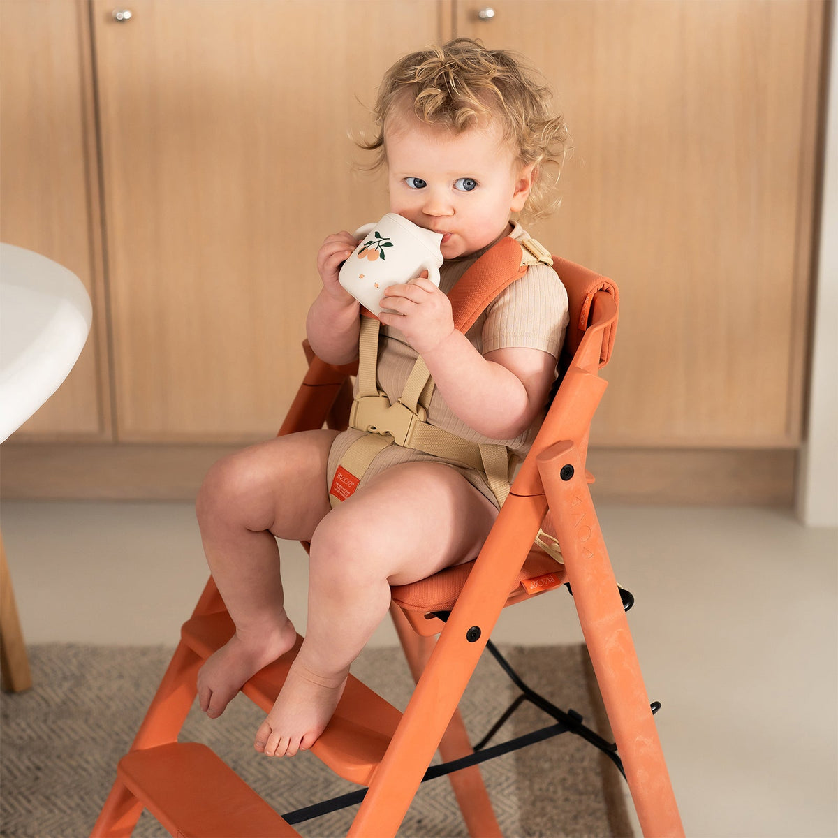 KAOS Klapp Jr. Harness & Cushion Set - Terracotta Pink