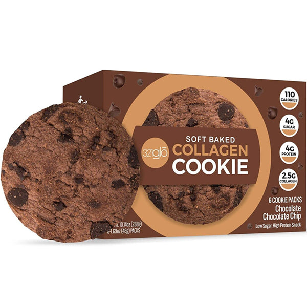 321Glo Soft Baked Collagen Cookies 6pk