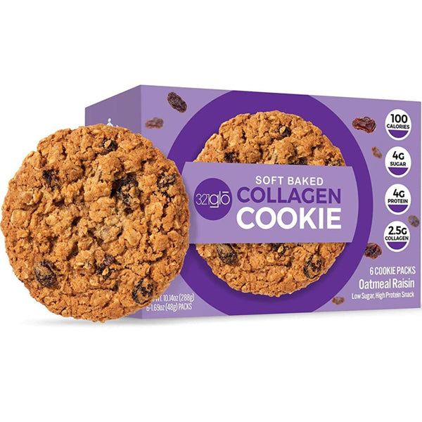 321Glo Soft Baked Collagen Cookies 6pk