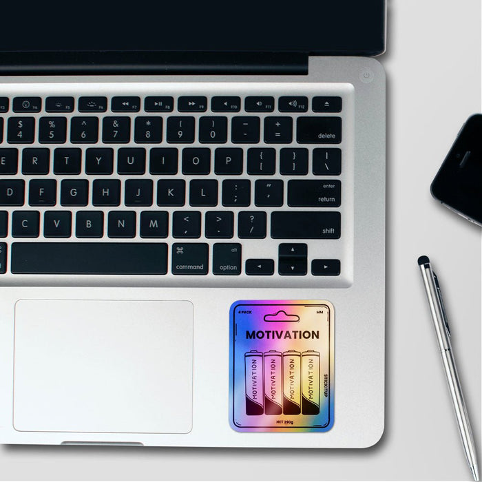 4x Motivation Holographic Stickers - Holographic stickers | STICK IT UP