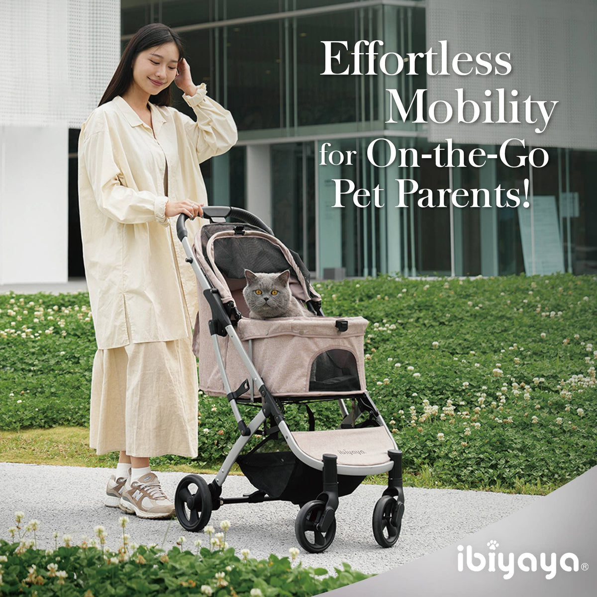 Ibiyaya - Evolution Speedy Fold Pet Buggy Foldable Cat Rabbit Dog Pram