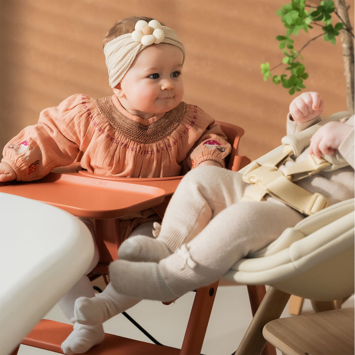 KAOS Klapp Safety Rail & Tray - Terracotta Pink