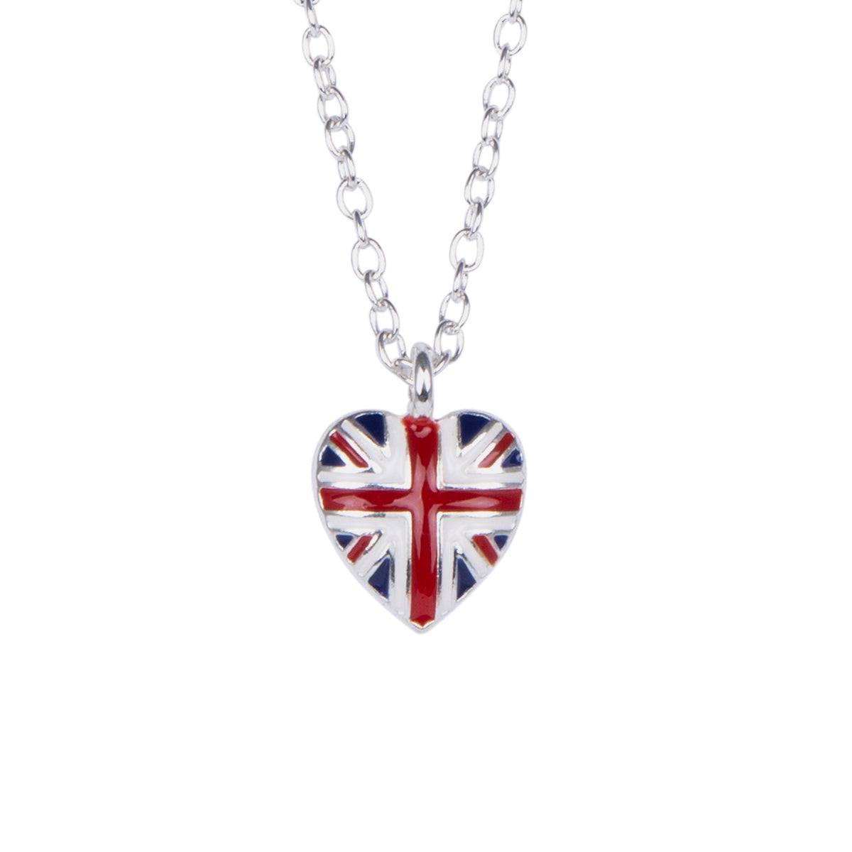Alexander Thurlow Union Jack Heart Pendant Necklace