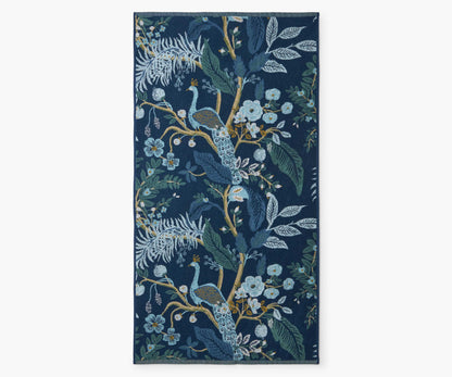Jacquard Bath Towel - Peacock
