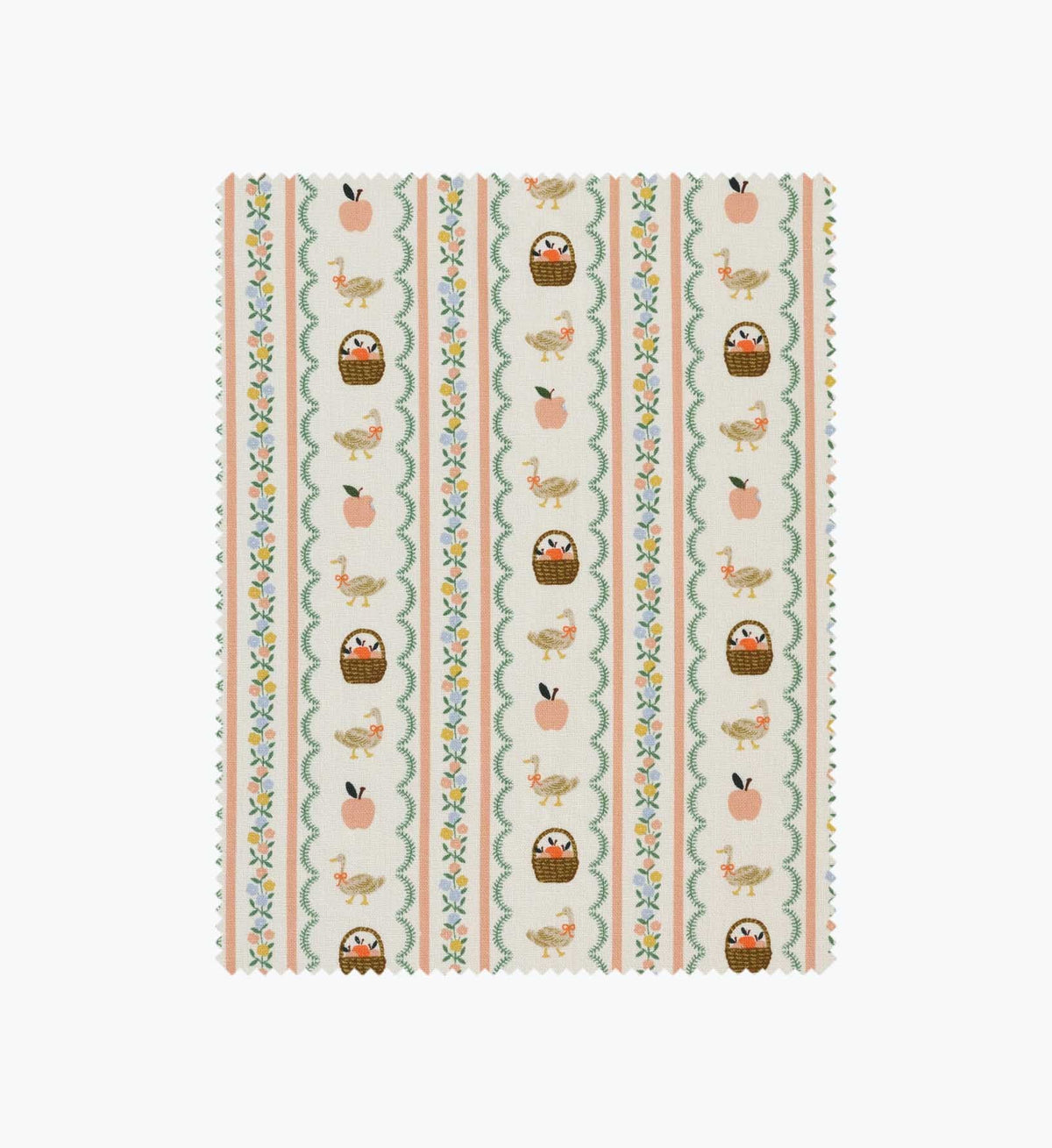 Farmhouse Stripe Canvas Fabric - Cream