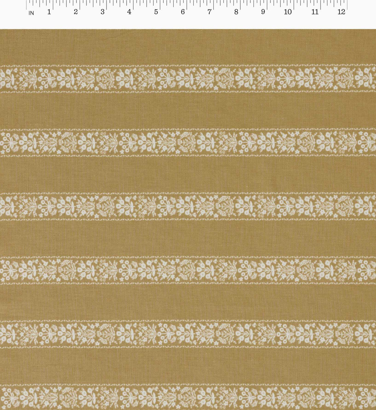 Estee Stripe Cotton Fabric - Orche