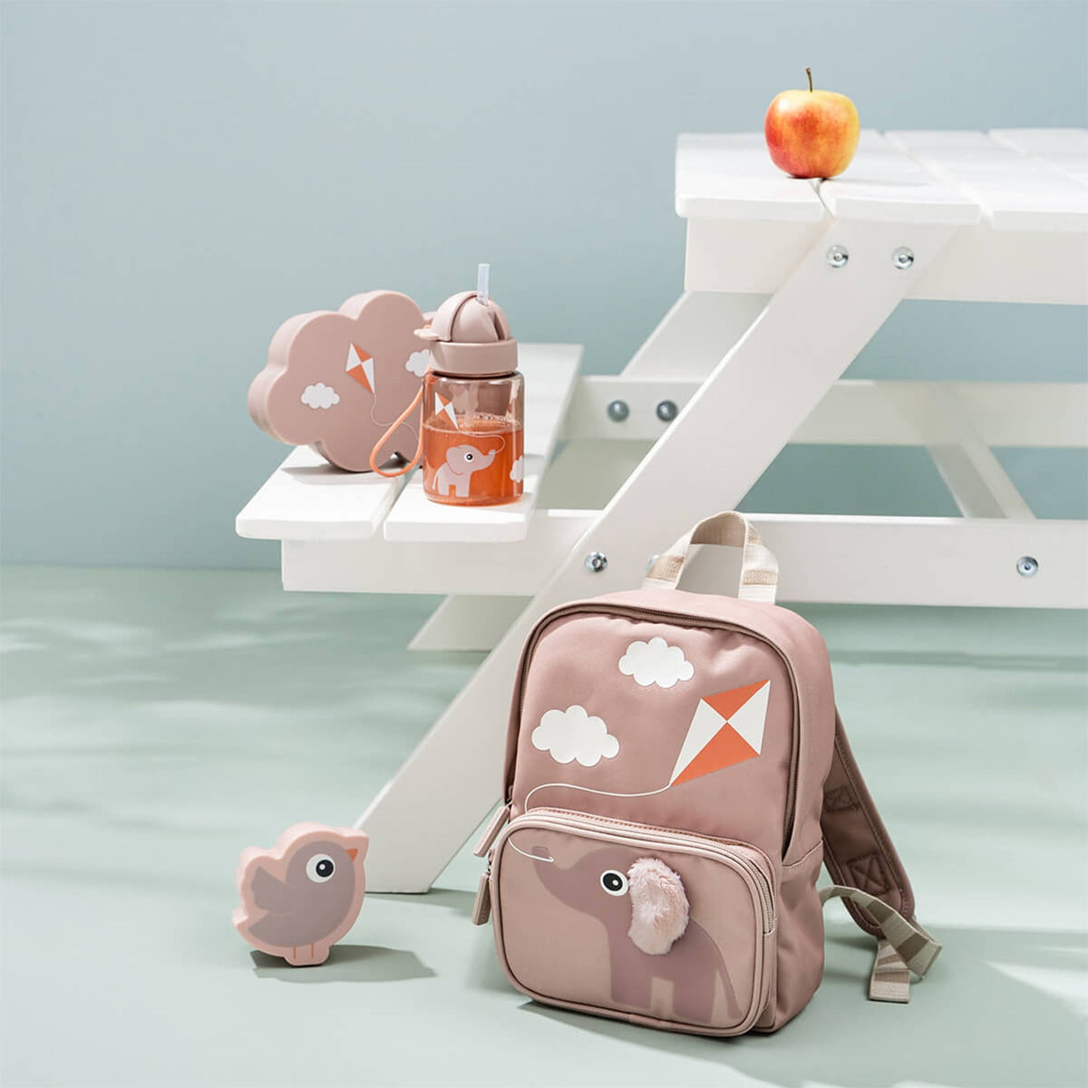Done By Deer Kids Canvas Backpack Elphee Powder