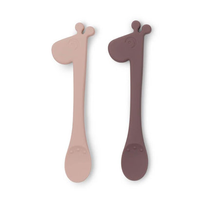 Done by Deer Silicone Raffi Feeding Spoon 2 Pack