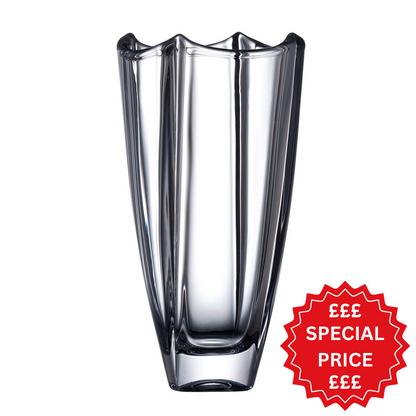 Galway Crystal Dune 10" Square Vase