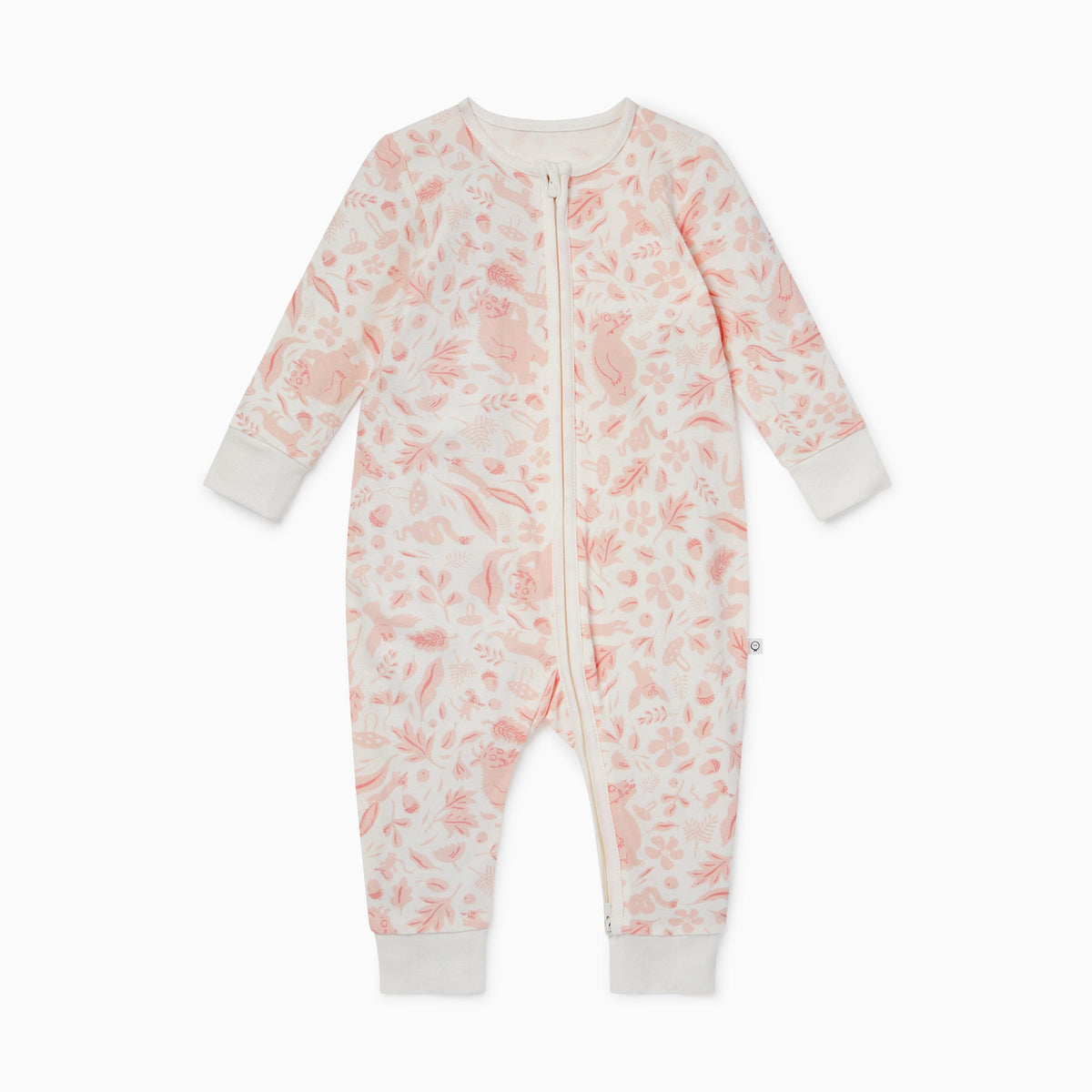 Gruffalo Foxglove Pink Zip-Up Sleepsuit
