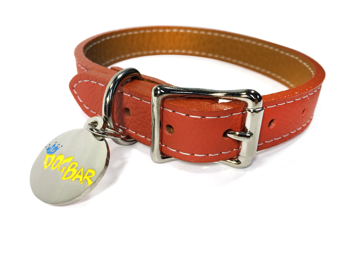 Dog Bar Tuscan Leather Dog Collar