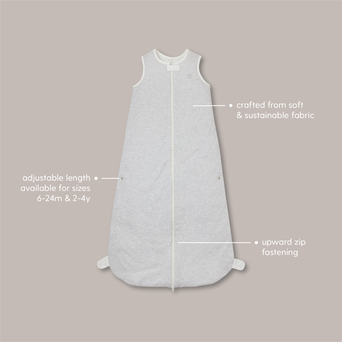 Front Opening Sleeping Bag 2.5 TOG - Blue Stripe