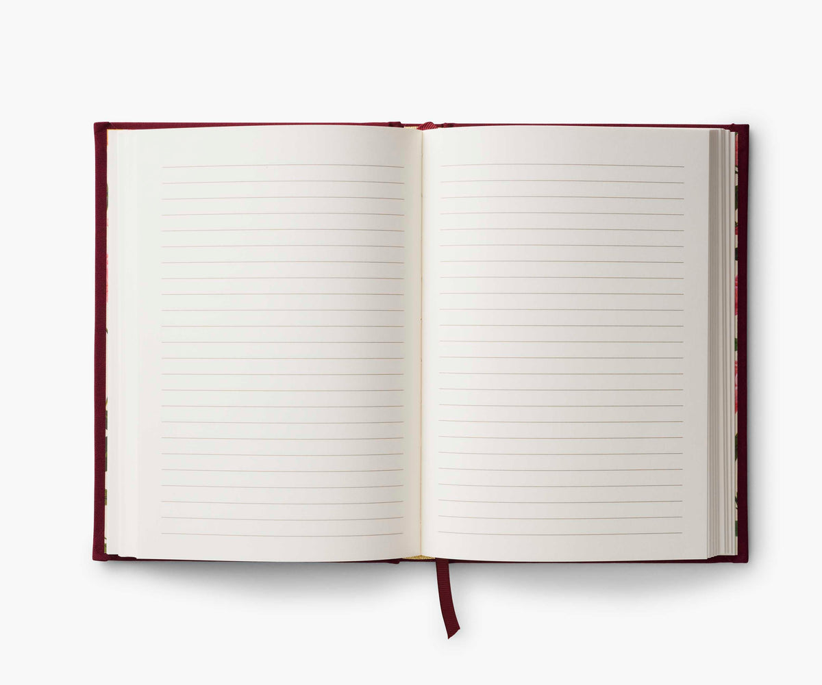 Embroidered Journal - Roses