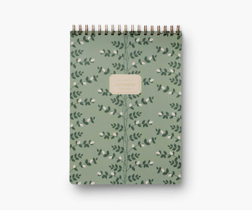 Large Top Spiral Notebook - Climbing Vines