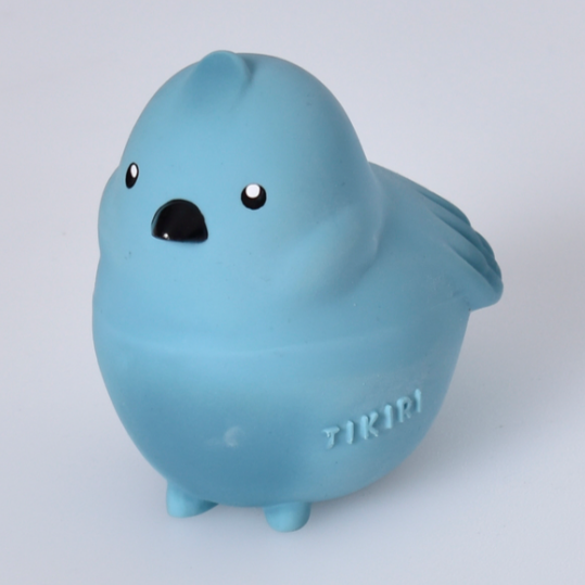 Bird Natural Rubber Teether, Rattle & Bath Toy